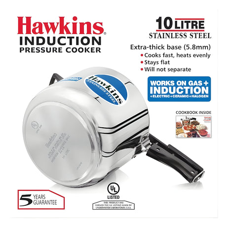 Hawkins Stainless Steel Pressure Cooker (HSS10) 10 L_2