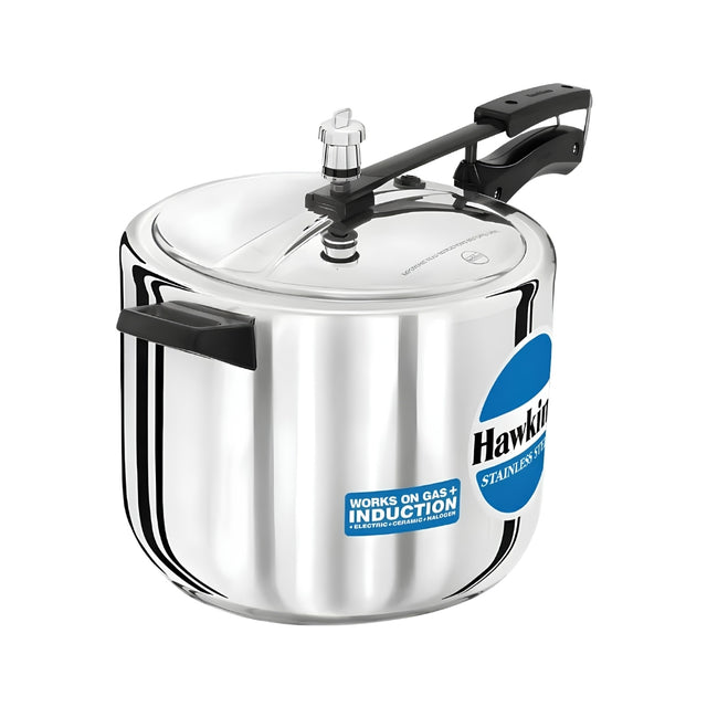 Hawkins Stainless Steel Pressure Cooker (HSS10) 10 L_Front View