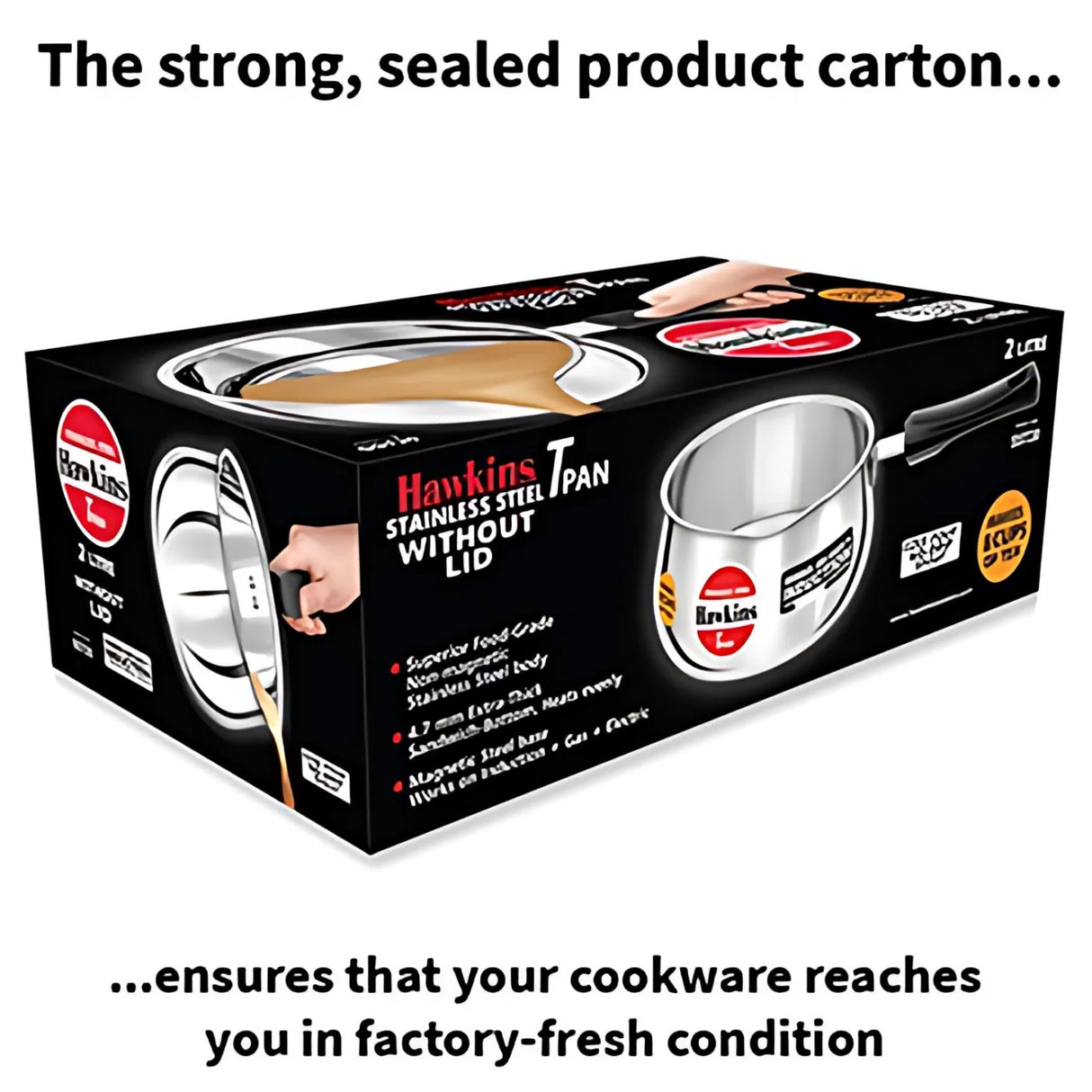 Hawkins Stainless Steel T Pan without Lid (SST20) 2 L_4