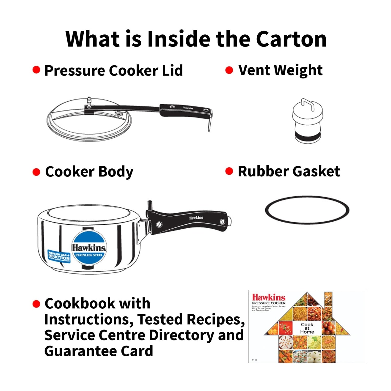 Hawkins Stainless Steel Tall Pressure Cooker (HSS3T) 3 L_3
