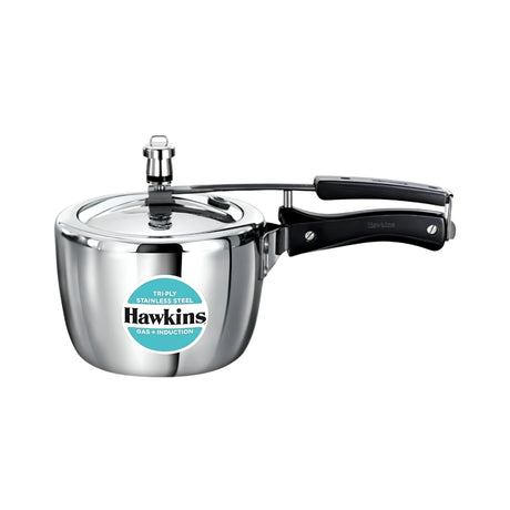 Hawkins Tri-Ply SS Pressure Cooker (HSST25) 2.5 L_Front View