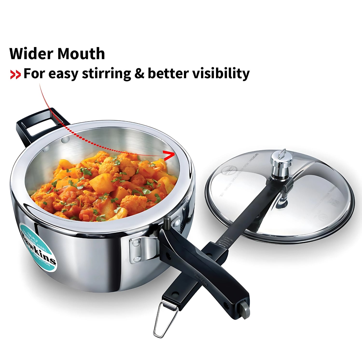 Hawkins Tri-Ply SS Pressure Cooker (HSST35) 3.5 L_3