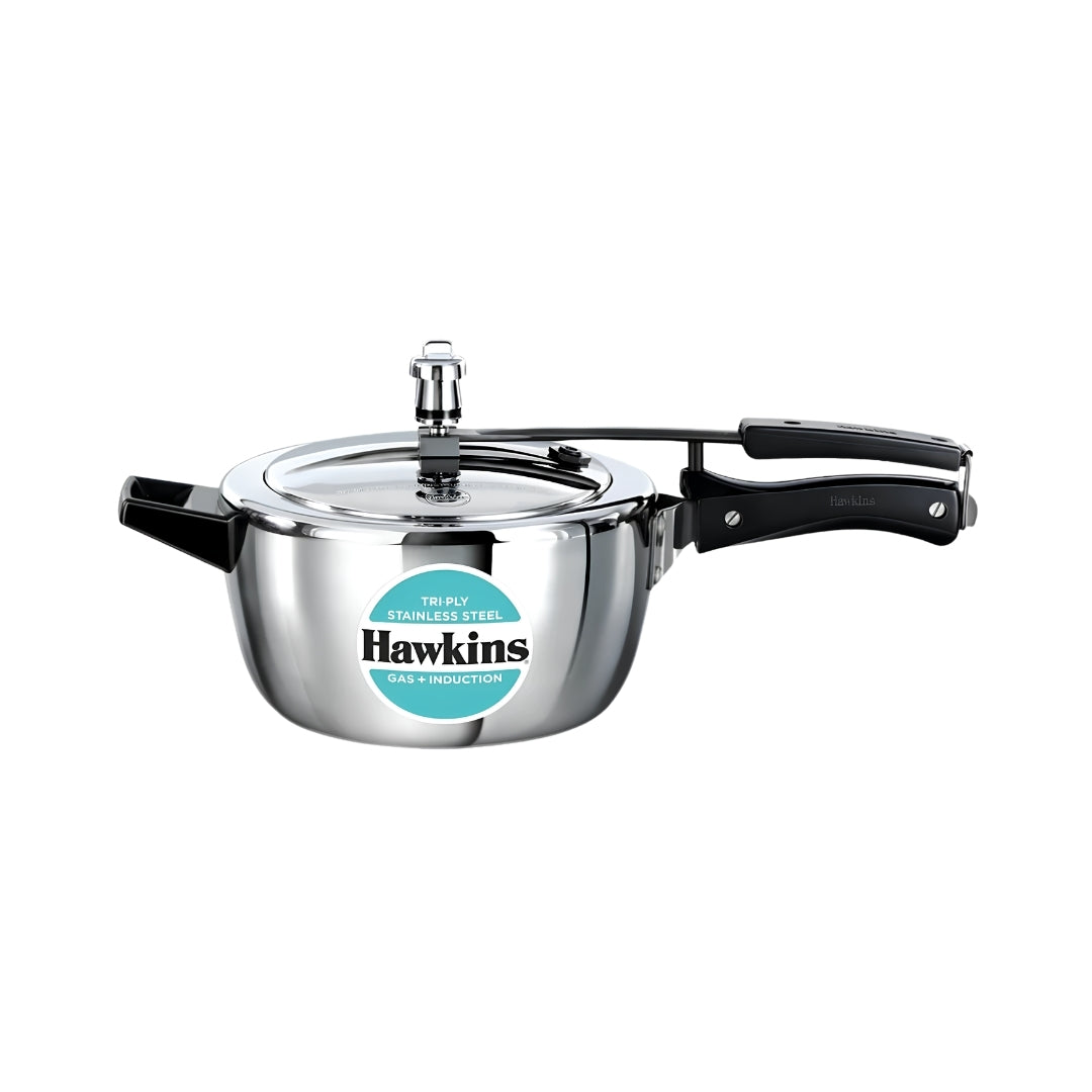 Hawkins Tri-Ply SS Pressure Cooker (HSST35) 3.5 L_Front View