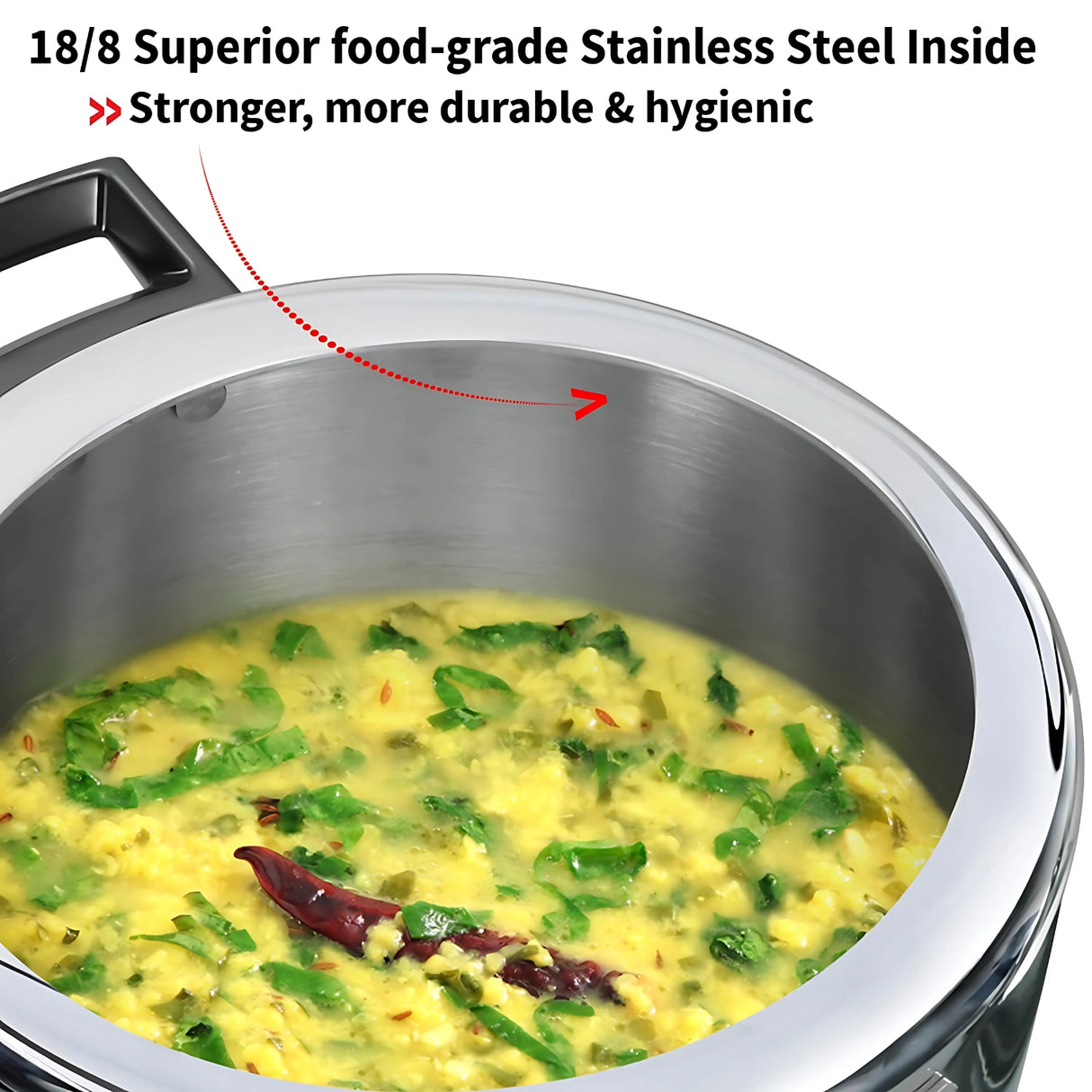 Hawkins Tri-Ply SS Pressure Cooker (HSST45) 4.5 L_4