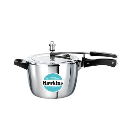 Hawkins Tri-Ply SS Pressure Cooker (HSST45) 4.5 L_Front View