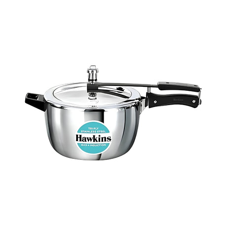 Hawkins Tri-Ply SS Pressure Cooker (HSST7W) 7 L_Front View