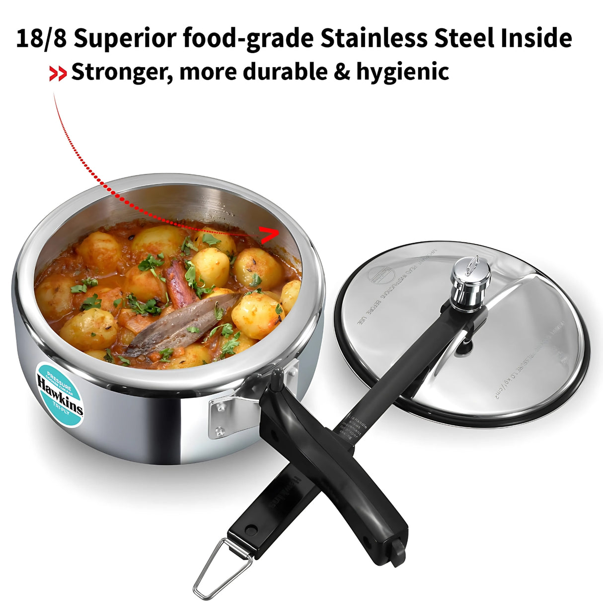 Hawkins Tri-Ply SS Pressure Cooker (SSTPP3) 3 L_4