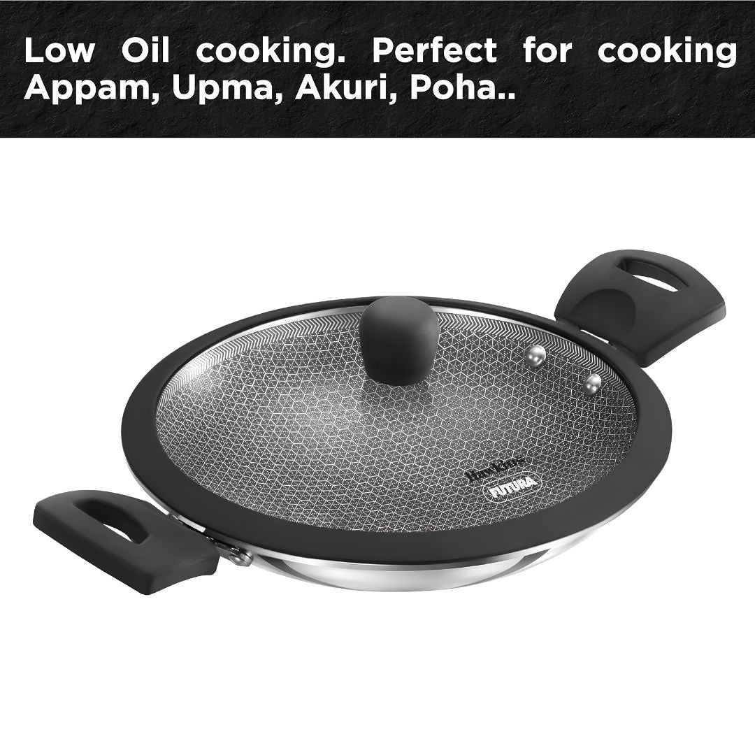 Hawkins Triply SS Appachatty Nonstick Shielded with Glass Lid (NSA125G) 24 cm _ 1.25 L - Features 3