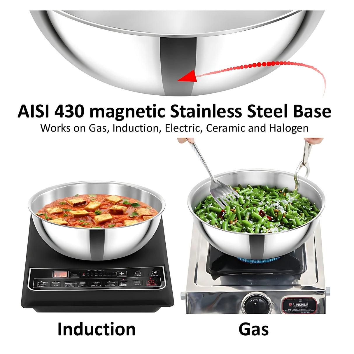 Hawkins Triply SS Metro Kadai (Tasla) (SSTA50) 5 L_7