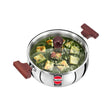Hawkins Triply Stainless Steel Induction Compatible Handi with Glass Lid (SSH30G) 3 L_Front View1