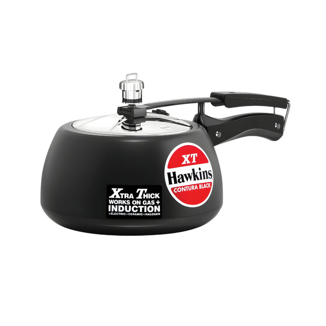 Hawkins XT Contura Hard Anodised Pressure Cooker (CXT30) 3 L - Black_1