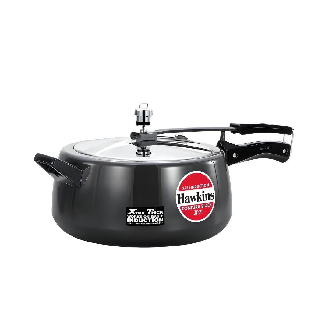 Hawkins XT Contura Hard Anodised Pressure Cooker (CXT65) 6.5 L - Black_Front View