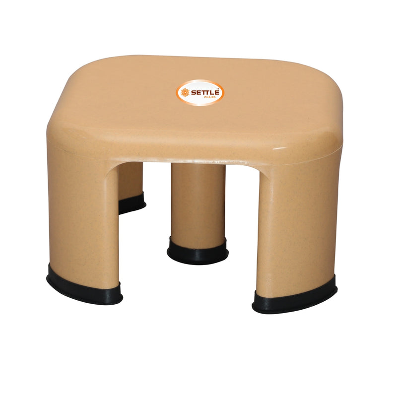 Settle Aura Plastic Foot Stool – Beige