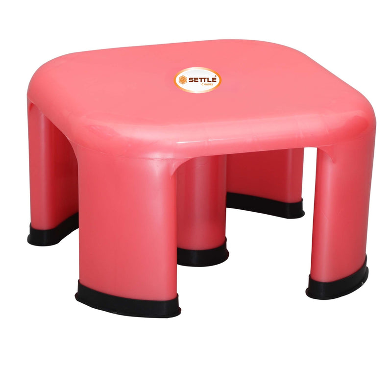 Settle Aura Plastic Foot Stool – Pearl Pink