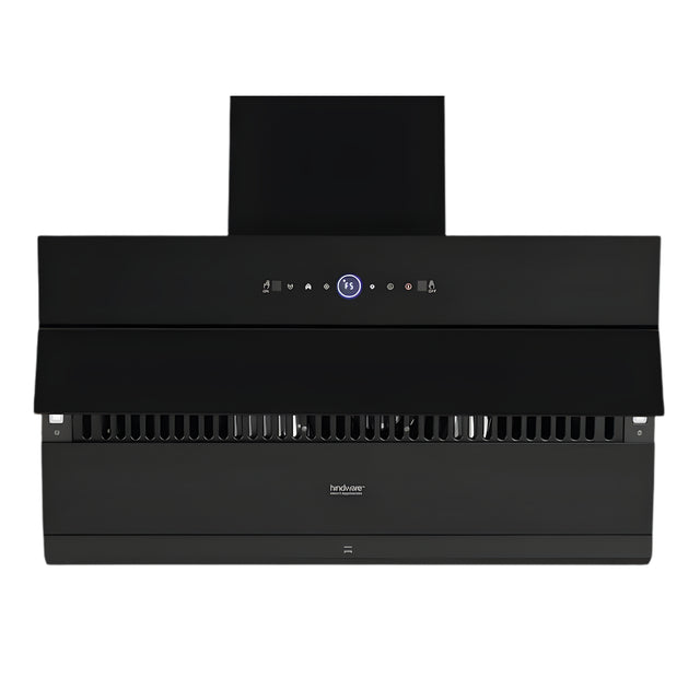 Hindware Carmela BLDC Autoclean 90 cm Wall-Mounted Kitchen Chimney – Black_1