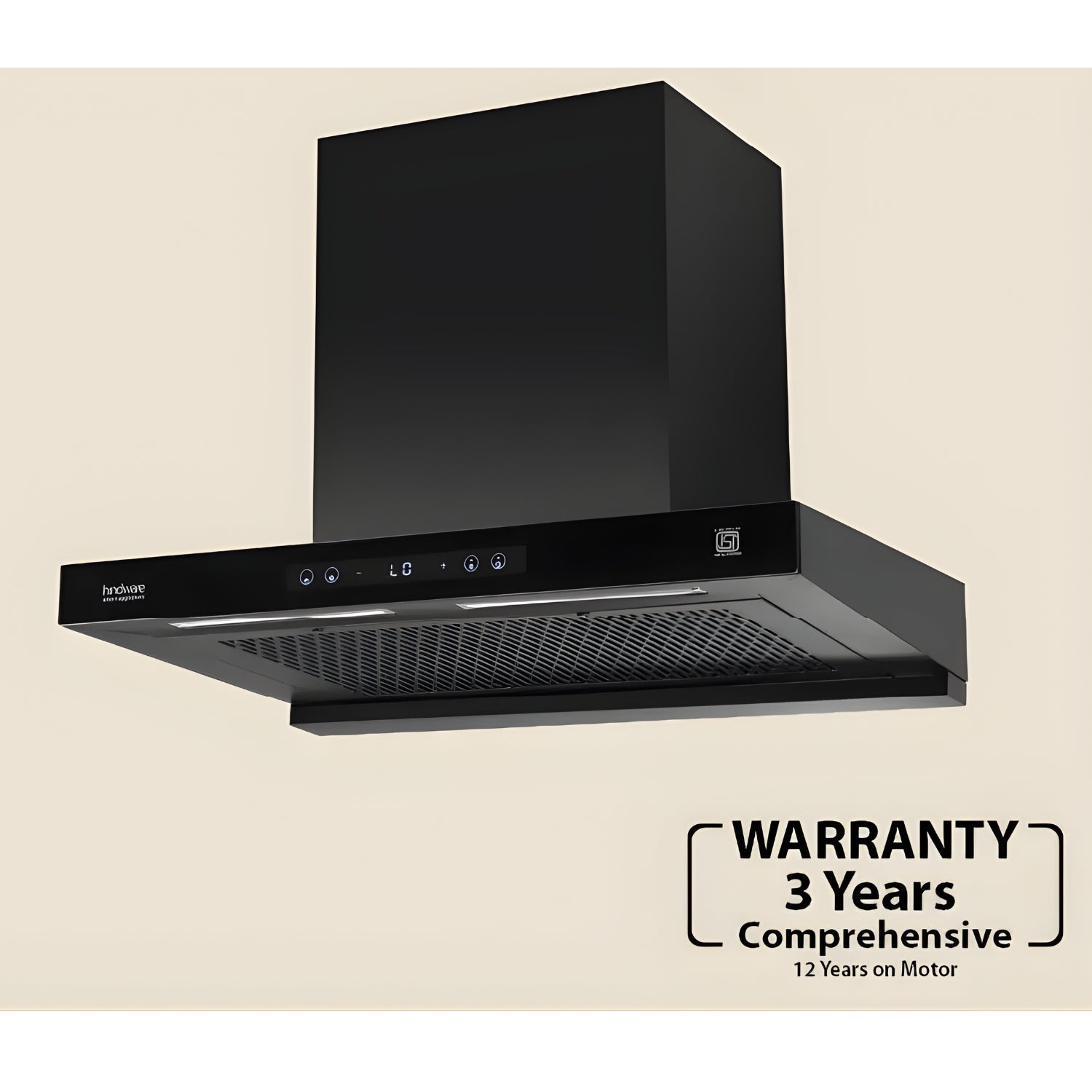 Hindware Darcia BLDC 90 90 cm Wall-Mounted Kitchen Chimney – Black_2