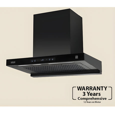 Hindware Darcia BLDC 90 90 cm Wall-Mounted Kitchen Chimney – Black_2