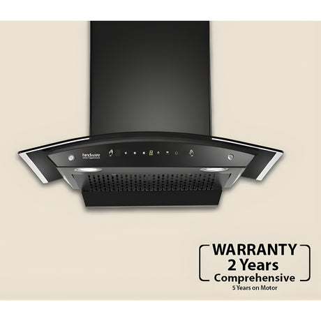 Hindware Divina Neo 527397 90 cm Filterless Auto-Clean Wall-Mounted Chimney – Black_2