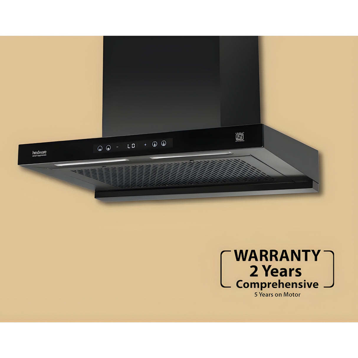 Hindware Kitchen Chimney Darcia 90 Autoclean Wall-Mounted Filterles Chimney – Black_4