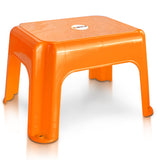 Settle Zenith Plastic Foot Stool - Pearl Orange