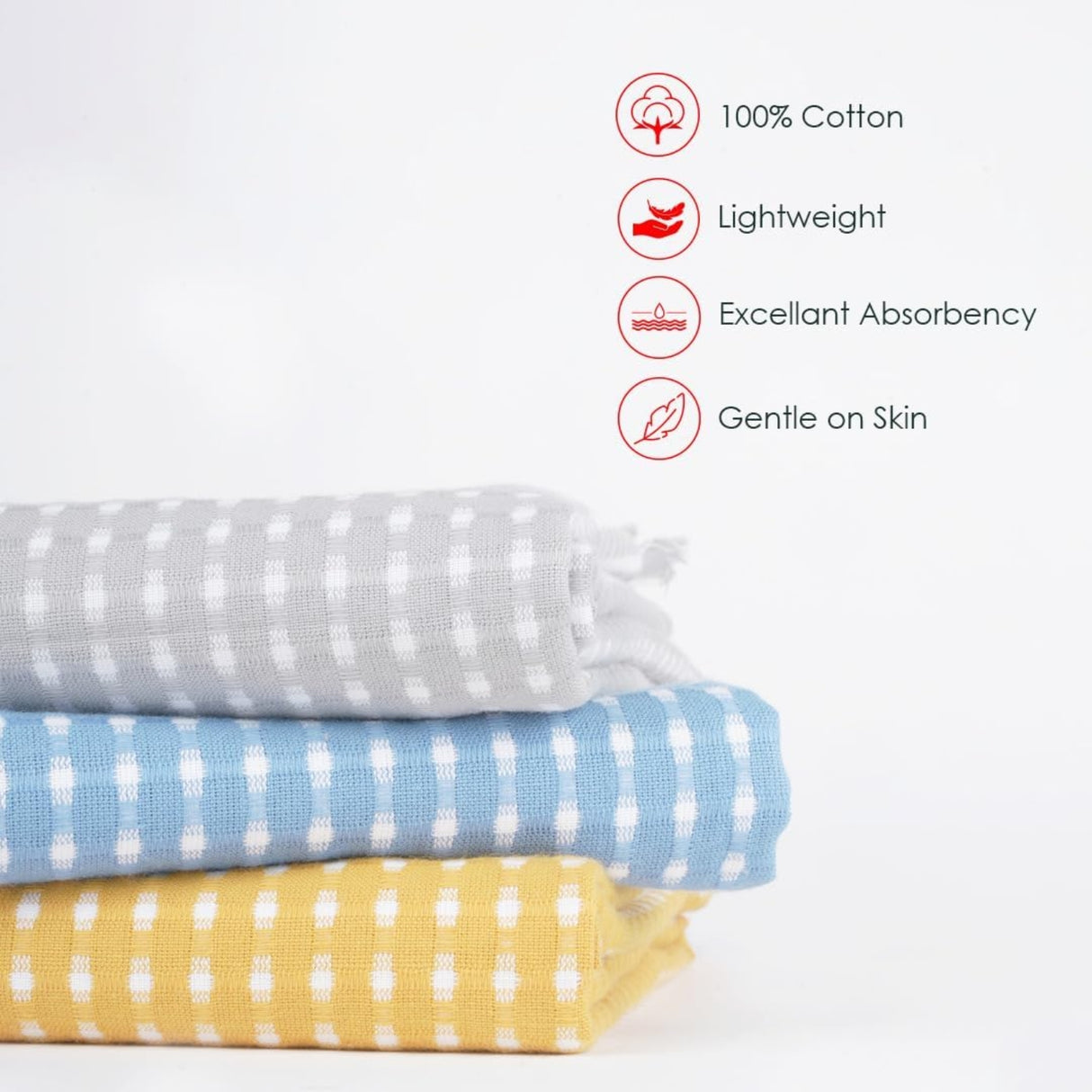 Doctor Towels Honey Comb Bath Towel 75x150 cm - Steel Grey