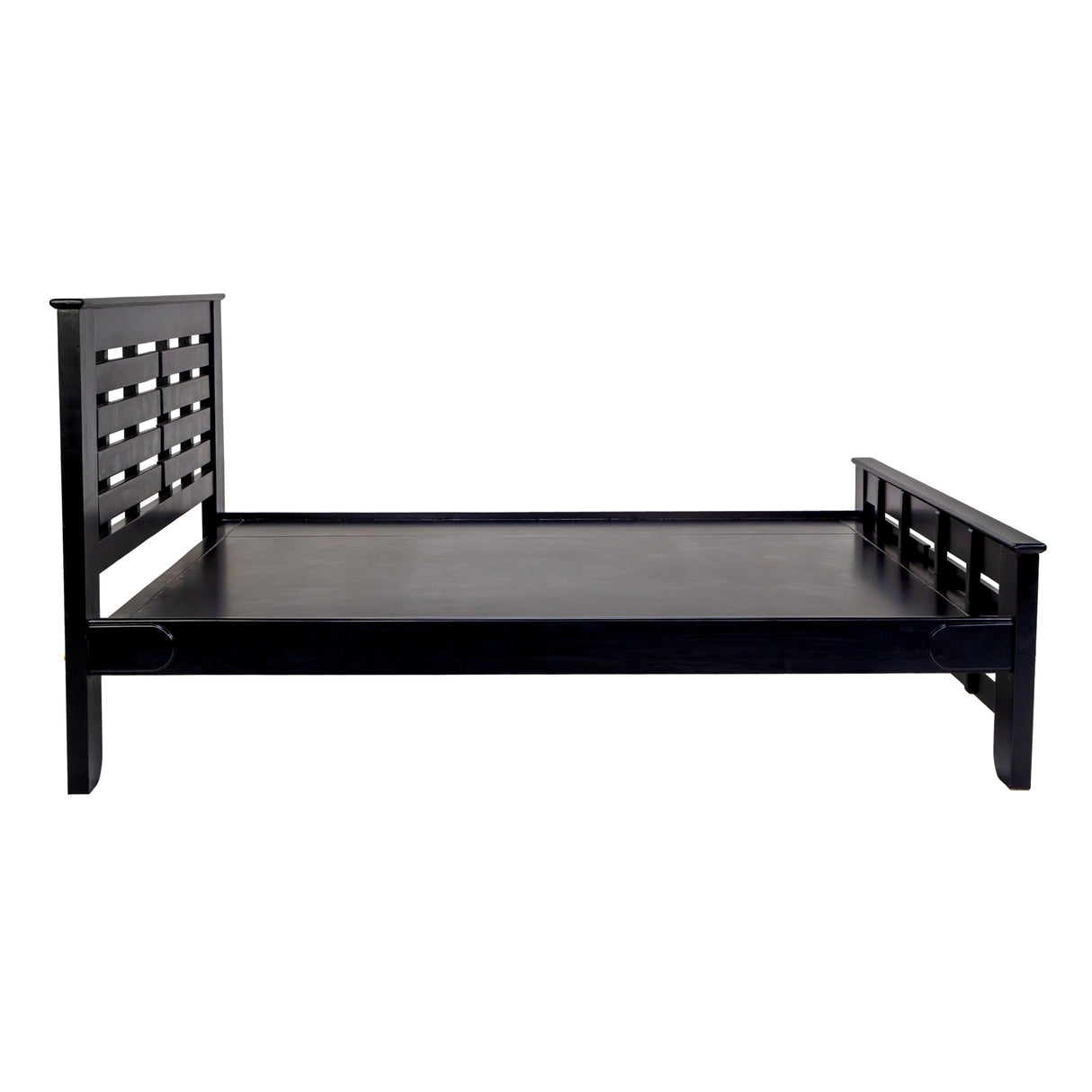 Houston Pro Elite Wooden Bed King Size - Dark Walnut Finish