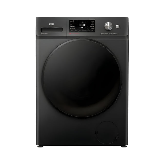 IFBBXN8014KCMSFrontLoadWashingMachine8kg-Black_FrontView_1