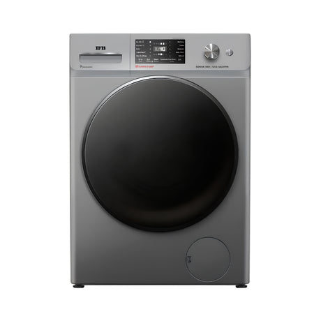 IFBMSN7012KCMS FullyAutomaticFrontLoadWashingMachine7Kg-MetallicSilver_FrontView_1