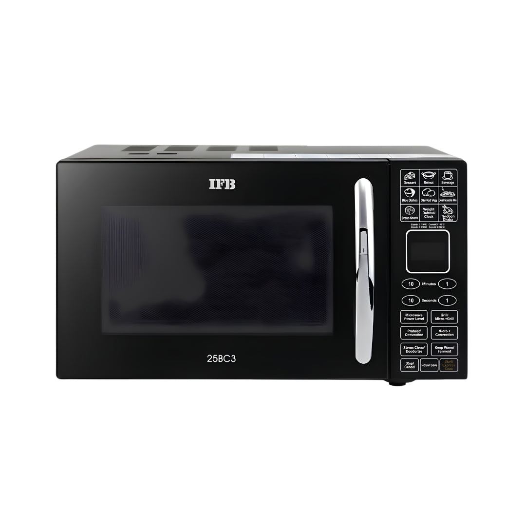 IFB 25BC3 Convection Microwave Oven 25 L - Black_Front View