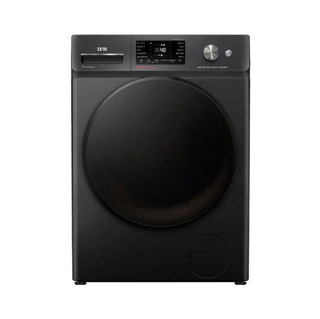 IFB BXN 8012K CMS 5 Star Front Load  8 Kg – Black_Front View