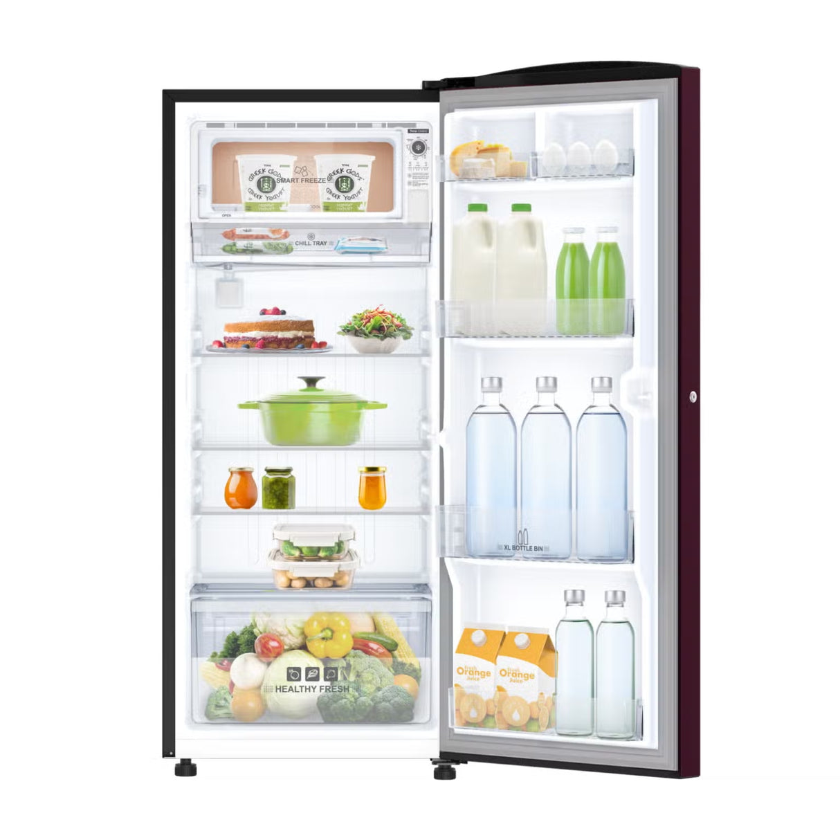 IFB IFBDC-2233FRM 197 L 3-Star Direct Cool Single Door Refrigerator -  Red Flower_5