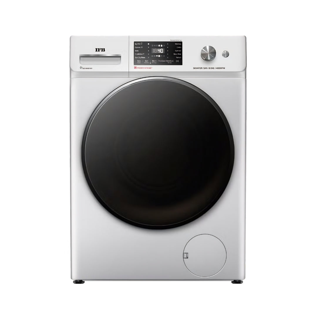 IFB SXN 8014K CMS Front Load  8 kg - Rich Silver_Front View