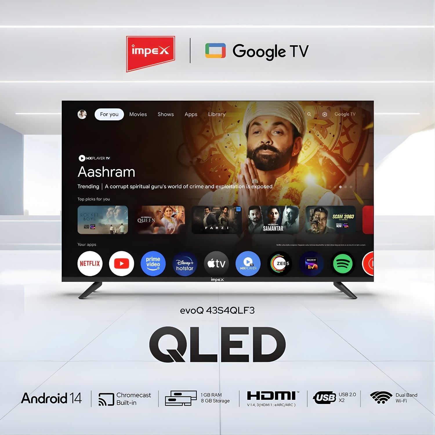 IMPEX 43S4QLF3 4K Ultra HD QLED TV - 43 inch_2