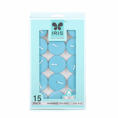 IRIS 15 Pack Fragranced Tealights - Cool Blue_1