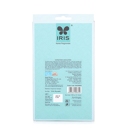 IRIS 15 Pack Fragranced Tealights - Cool Blue_2
