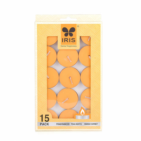 IRIS 15 Pack Fragranced Tealights - Mango Sorbet_1