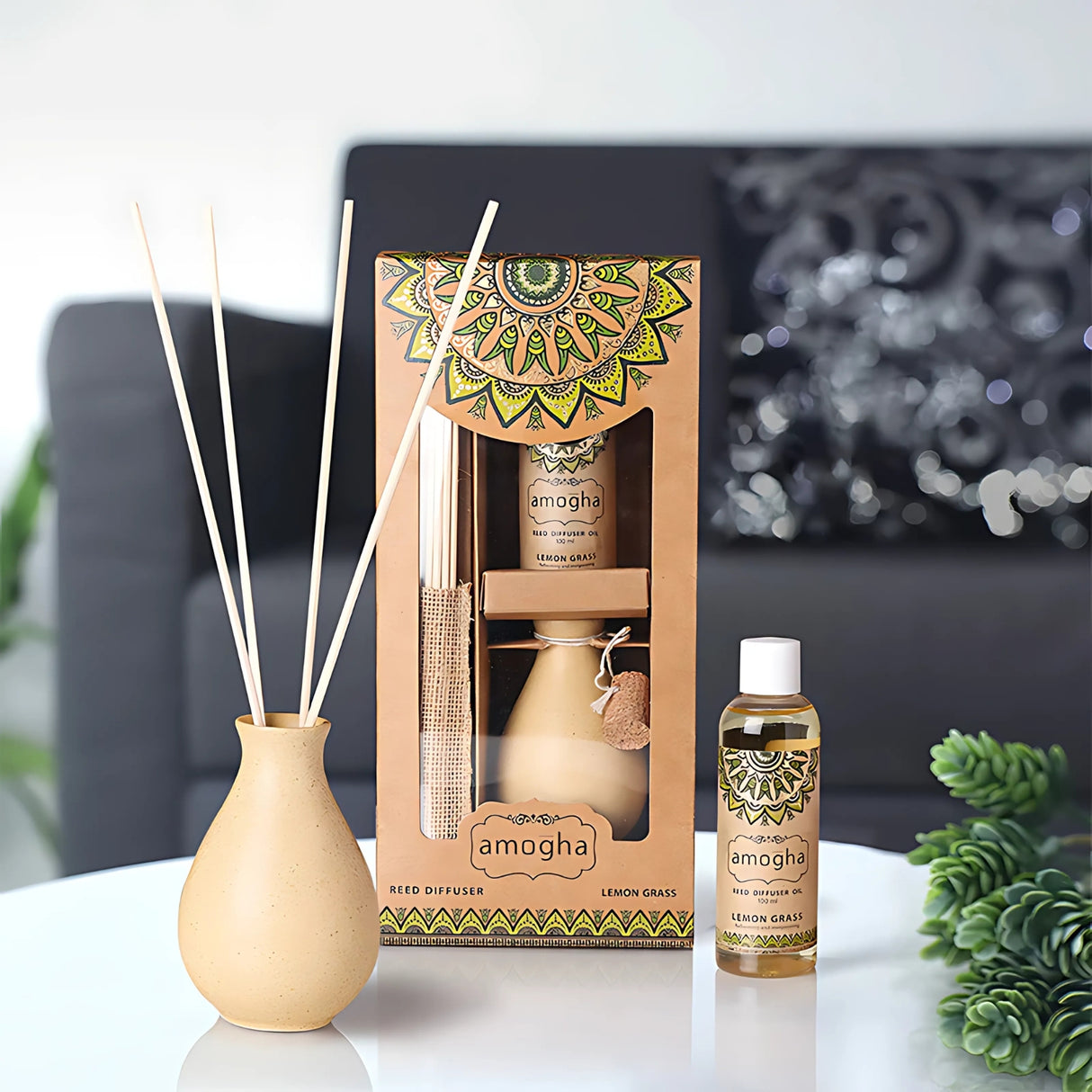 IRIS Amogha Reed  Diffuser Set - Lemongrass
