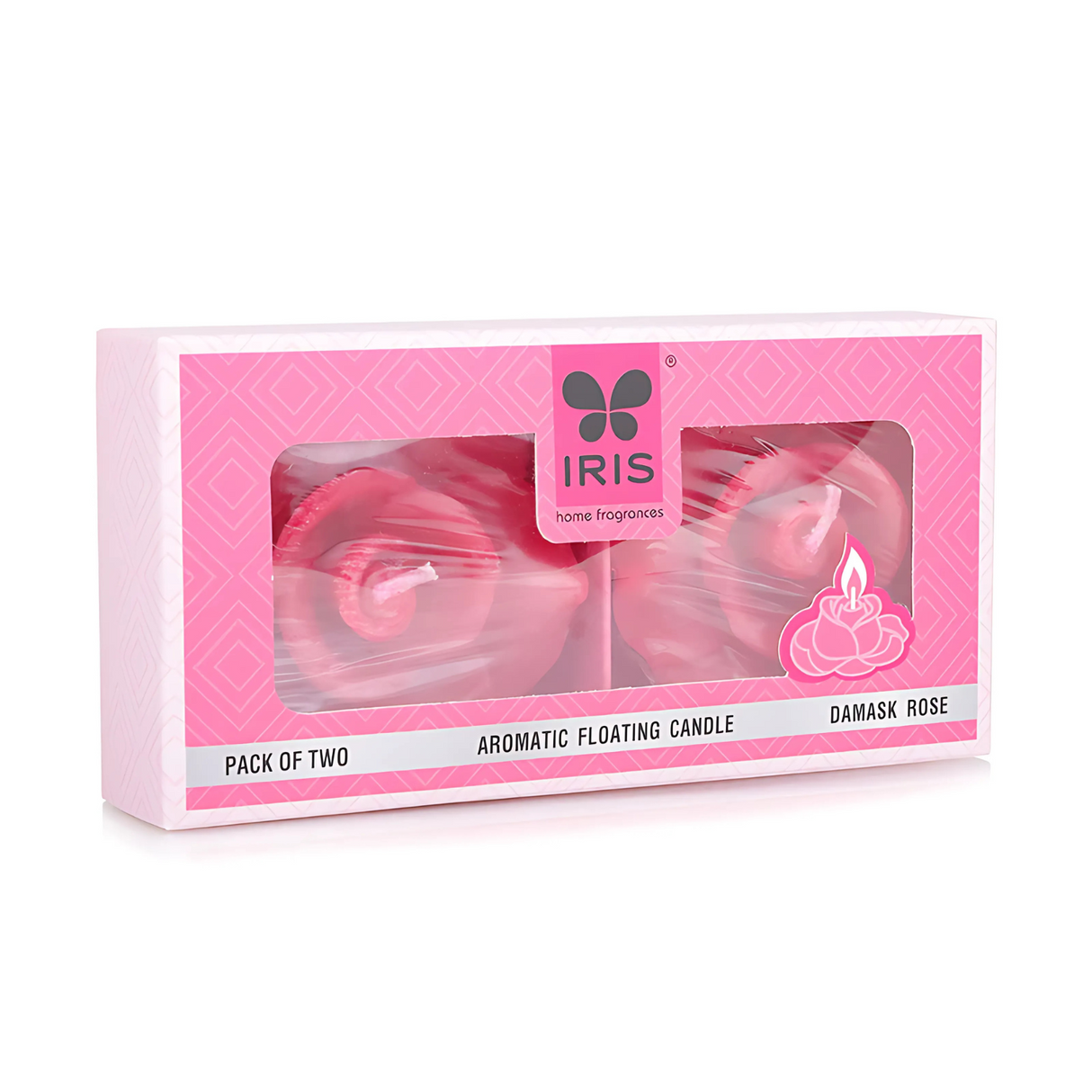 IRIS Floating Candles - Damask Rose