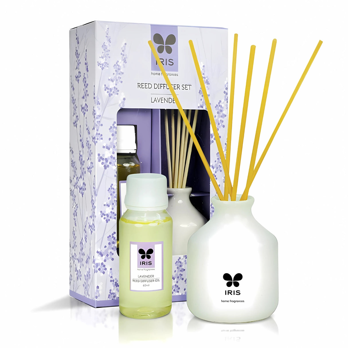 IRIS Reed Diffuser Set -  Lavender