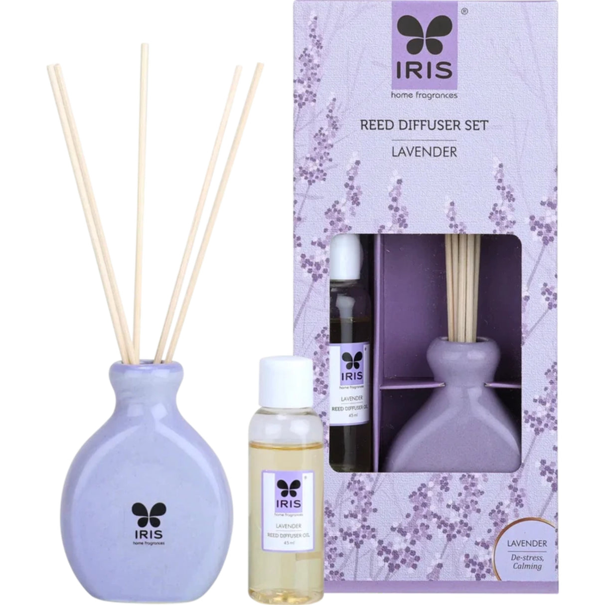 IRIS Reed Diffuser Set -  Lavender