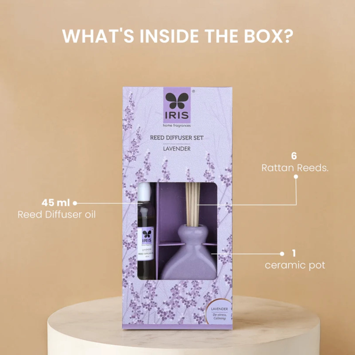 IRIS Reed Diffuser Set -  Lavender