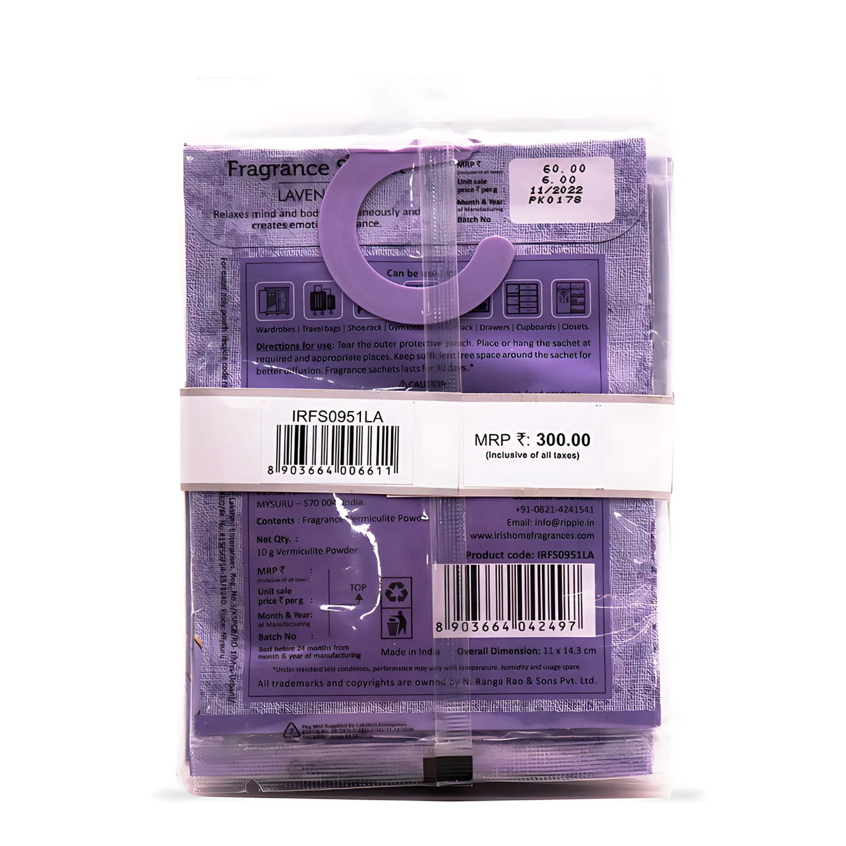 IRIS Fragrance Sachet - Lavender