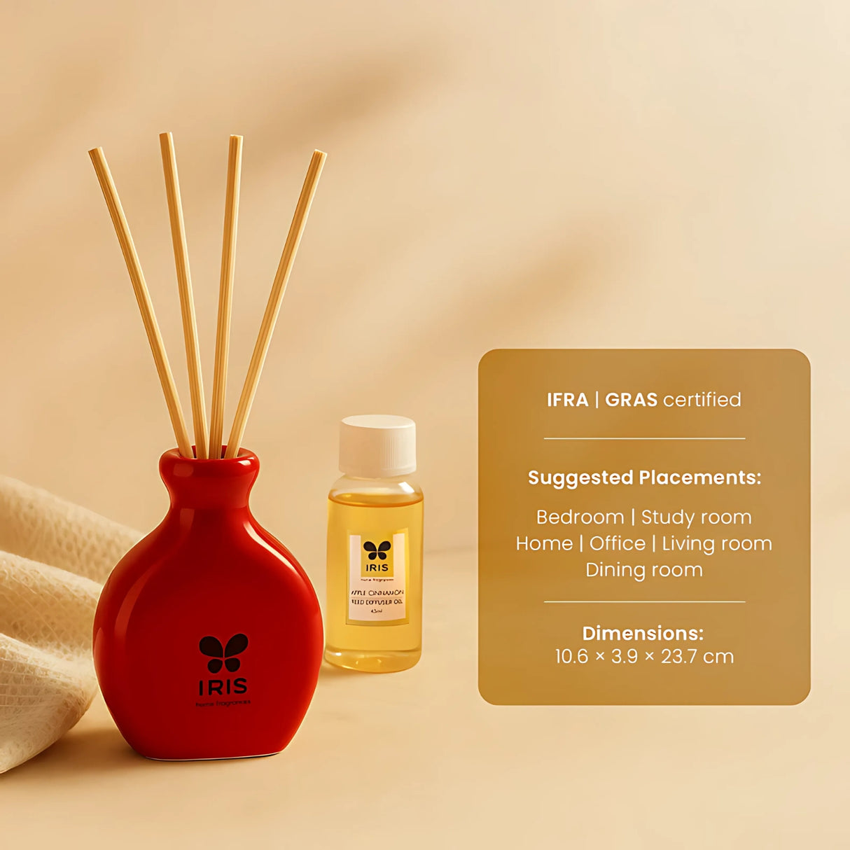 IRIS Reed Diffuser Set - Apple Cinnamon