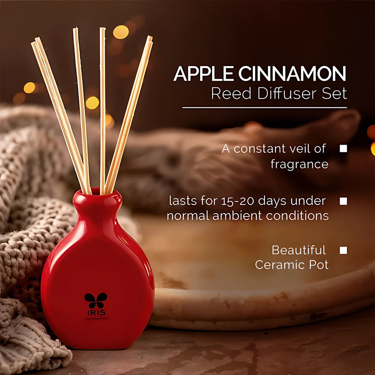 IRIS Reed Diffuser Set - Apple Cinnamon