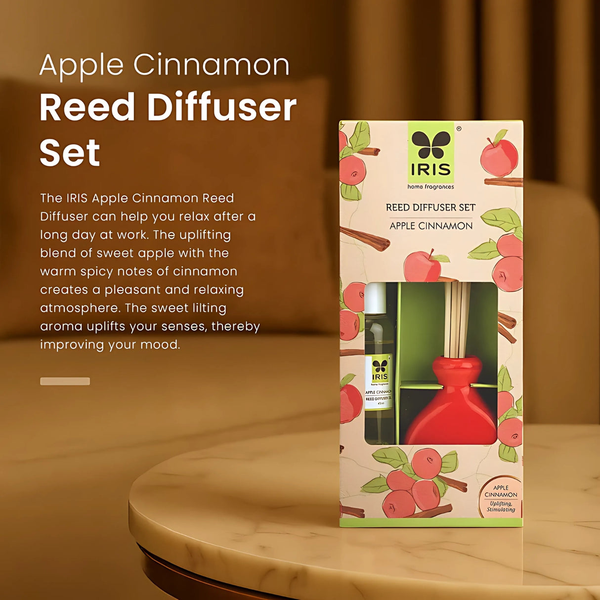 IRIS Reed Diffuser Set - Apple Cinnamon