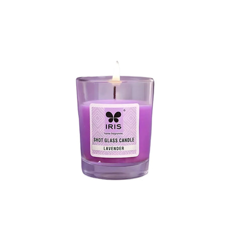 IRIS Aromatic Shot Glass Candle-Lavender_Front