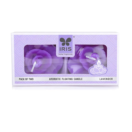 IRIS Floating Candles-Lavender_Front view