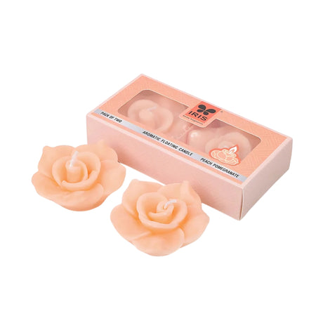 IRIS Floating Candles-Peach Pomegranate_Isometric view