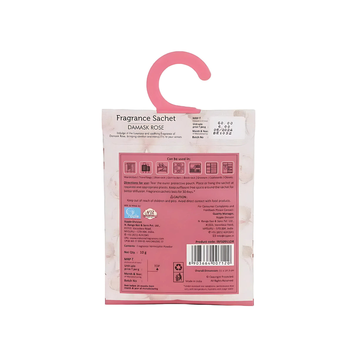 IRIS Fragrance Sachet - Damask Rose_3