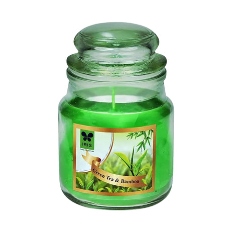 IRIS Jar Candle-Green Tea and Bamboo_Front